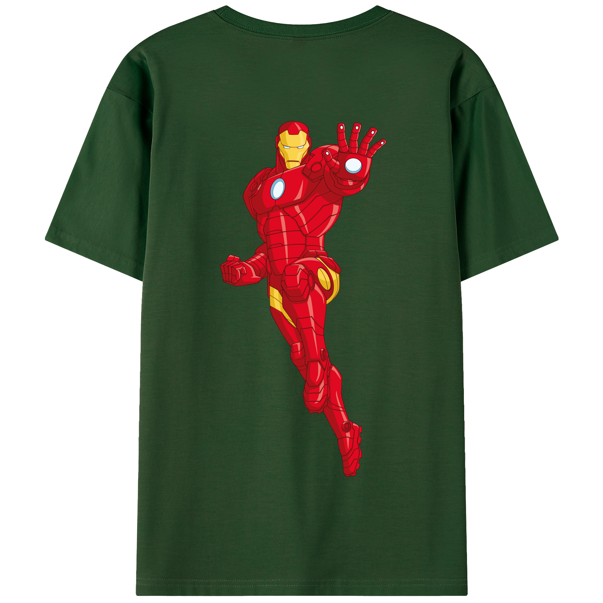 （画像用） アベンジャーズ The Avengers 綿100％半袖Tシャツ（背面プリント）